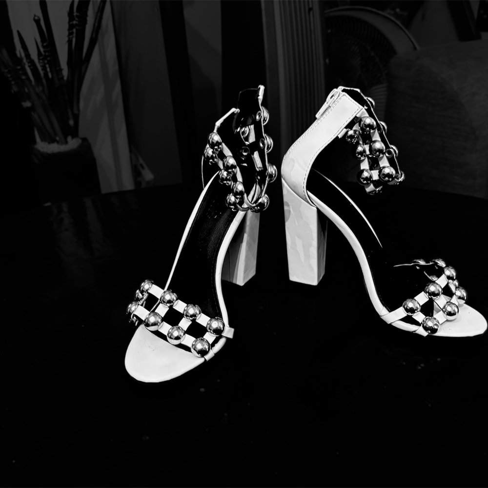 Elegant Black and White Women's Heels